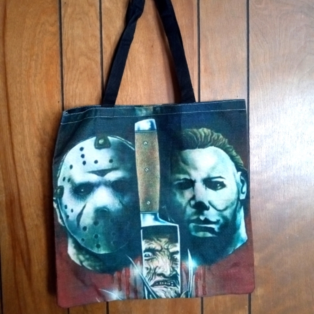 Michael Myers/Jason Vorhees shopping tote bag
